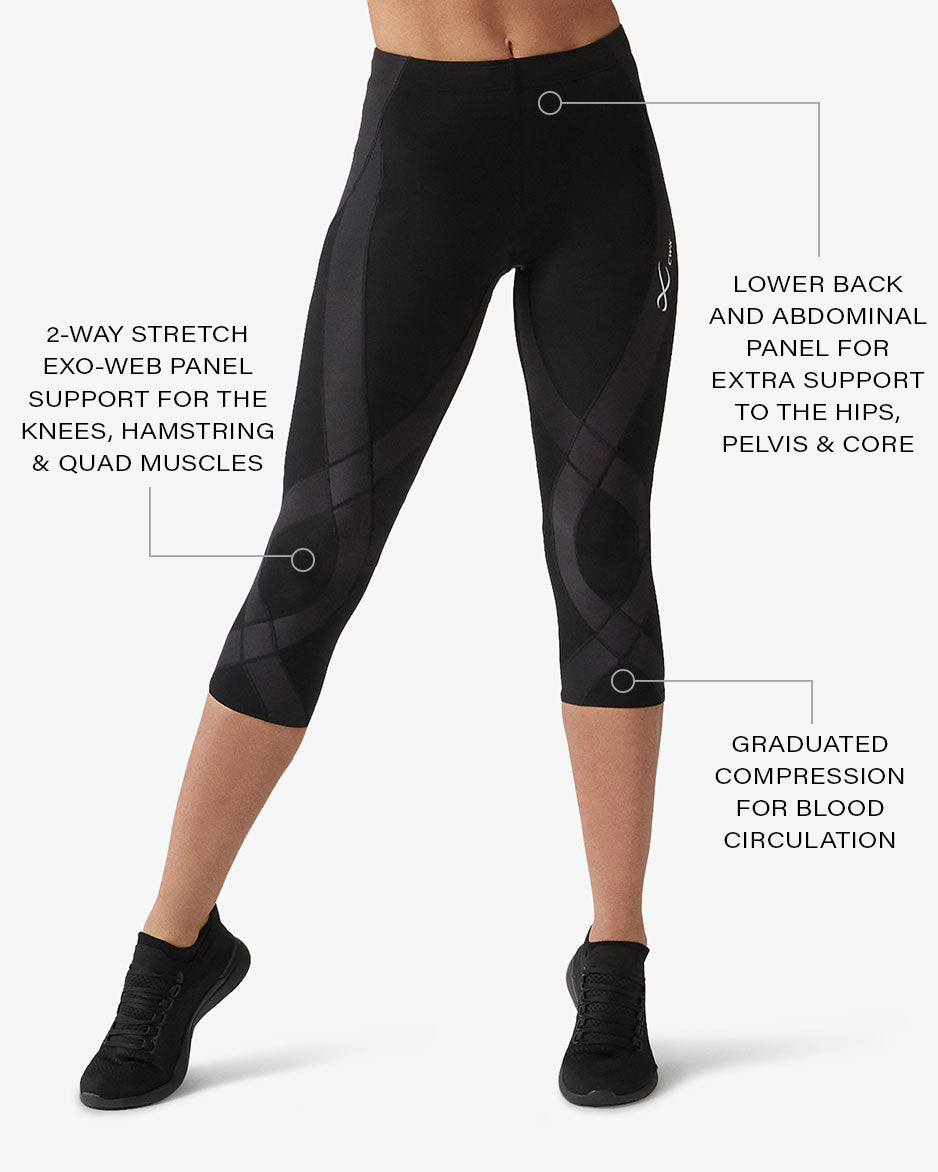 Endurance Generator Joint & Muscle Support 3/4 Compression Tight: Black