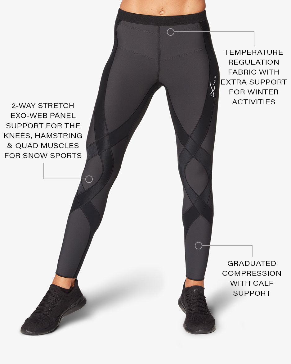  Armour Taped Ankle Leg, Gray - women's compression