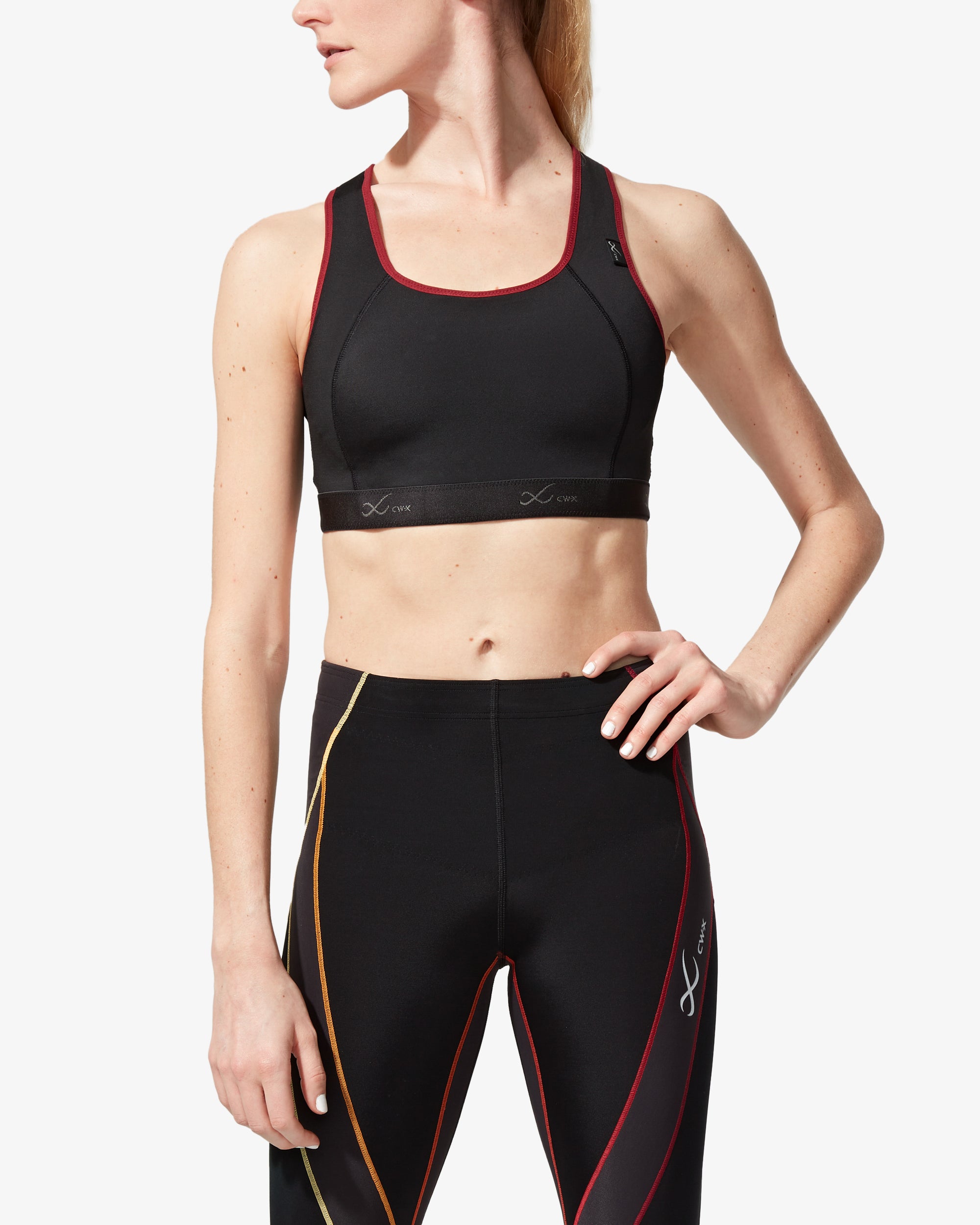 Xtra Support High Impact Sports Bra: Black/Rooibos