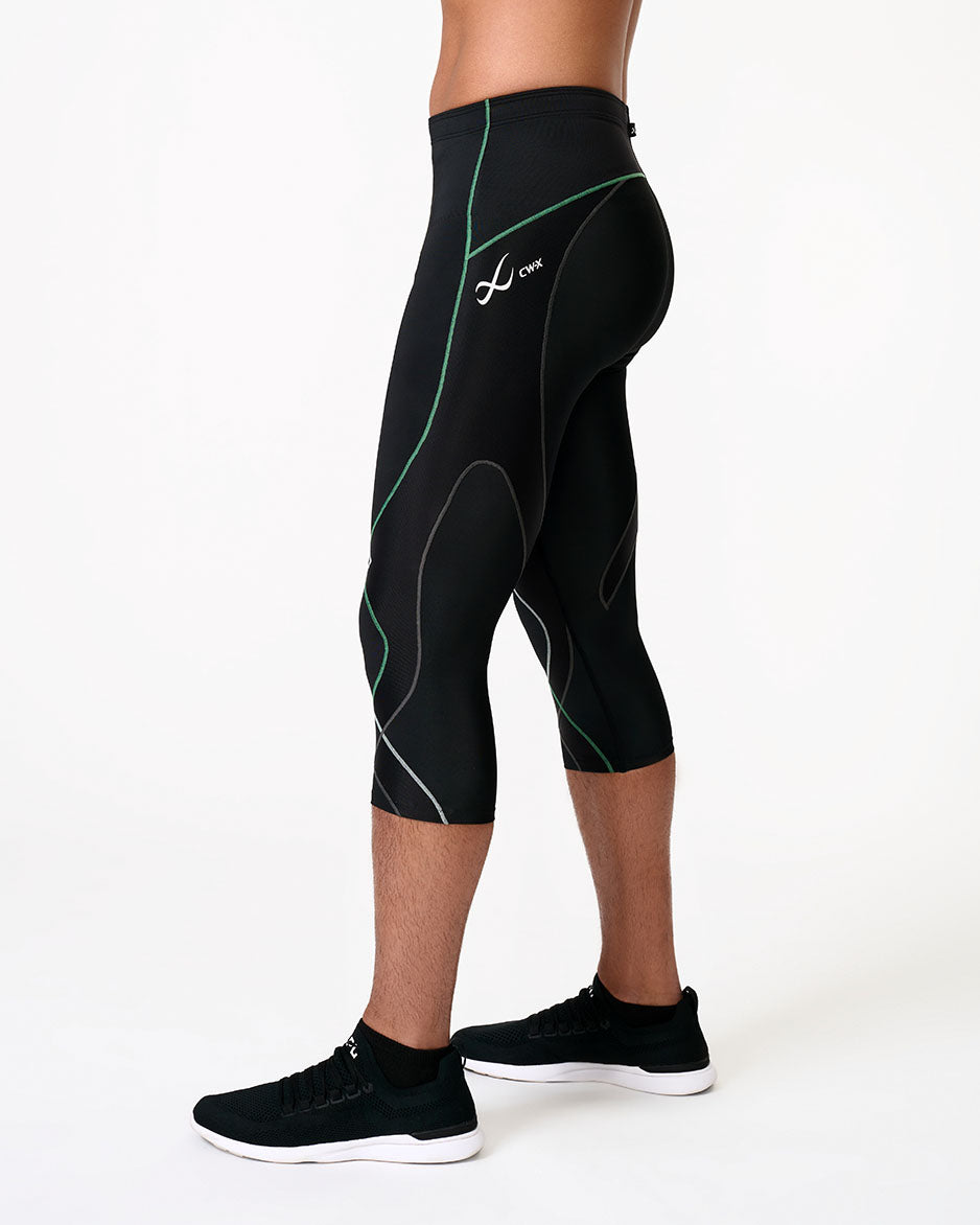 Stabilyx Joint Support 3/4 Compression Tights For Men - Black