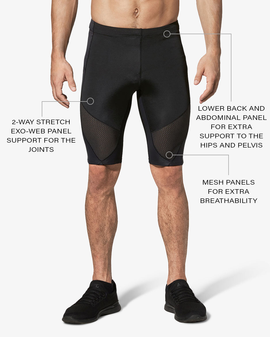 CW-X Conditioning Wear Men's Stabilyx Ventilator Shorts (Black, Small) :  : Everything Else