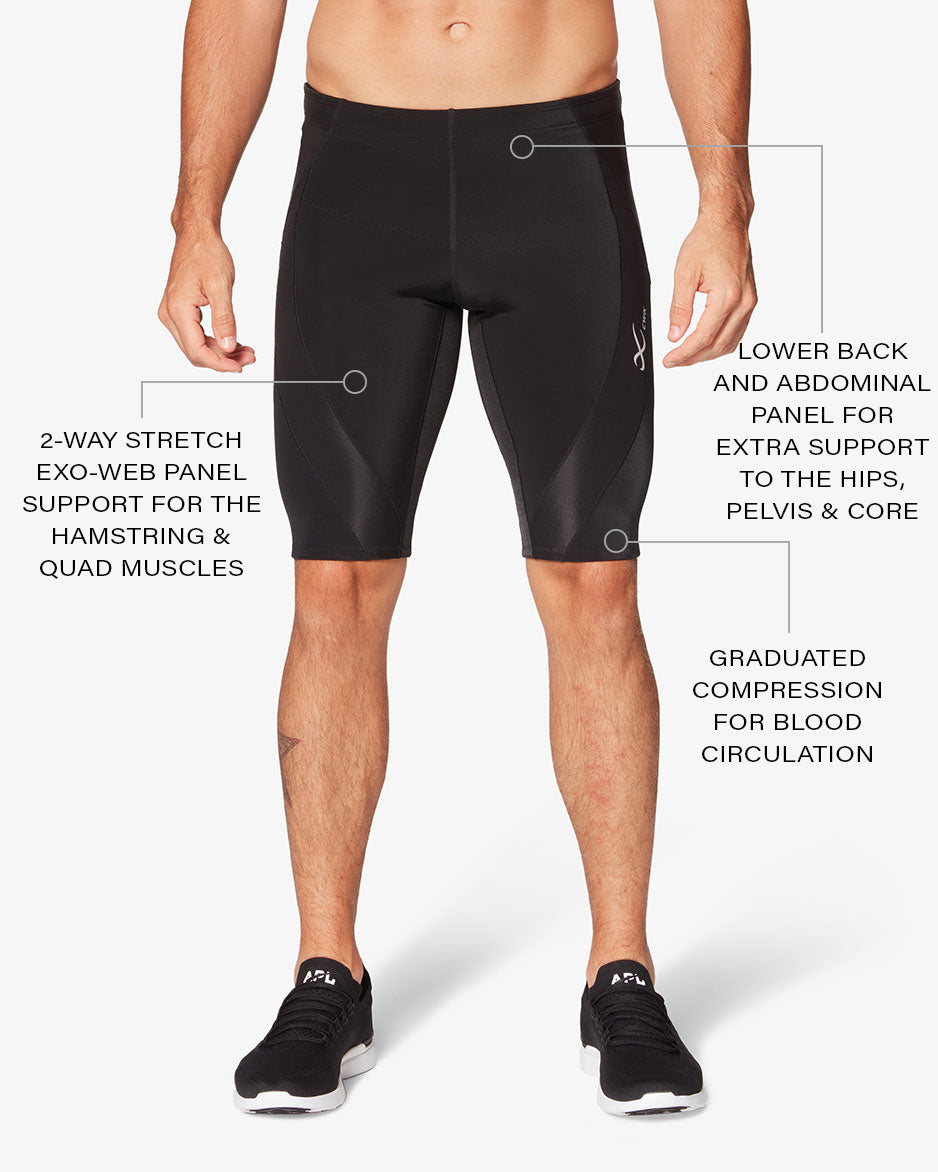 Endurance Generator Compression Shorts For Men - Black