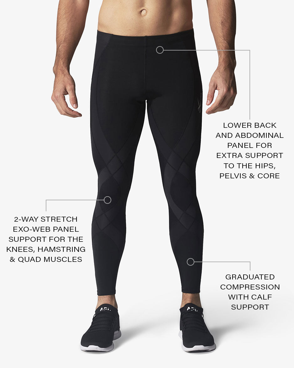 Nike S Pro Flash Reflective Running Tights Black W/Gray Stripes