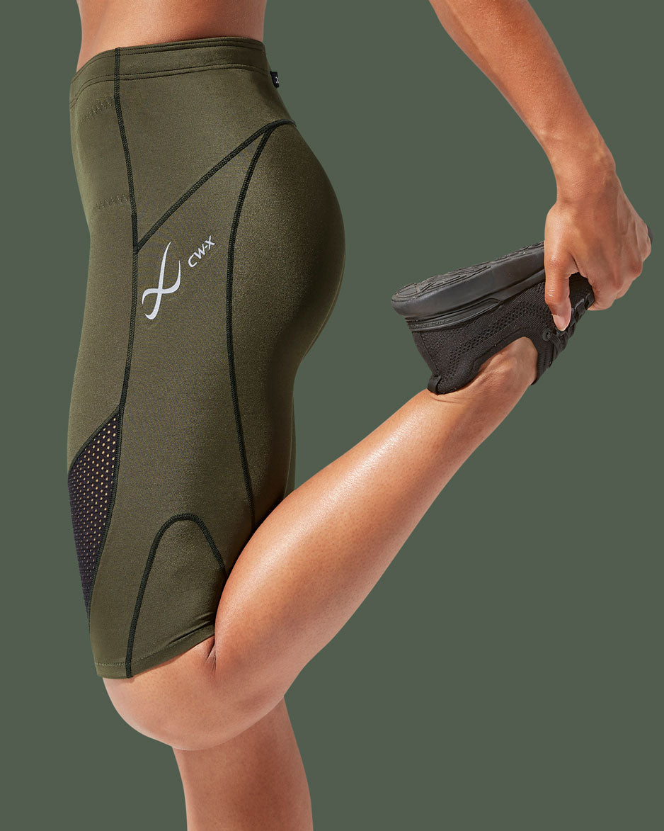 Stabilyx Ventilator Compression Shorts For Women - Forest Night