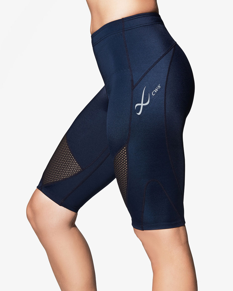 CW-X Women's Stabilyx Joint Support 3/4 Capri Compression Tight, True Navy,  Small : : Clothing, Shoes & Accessories