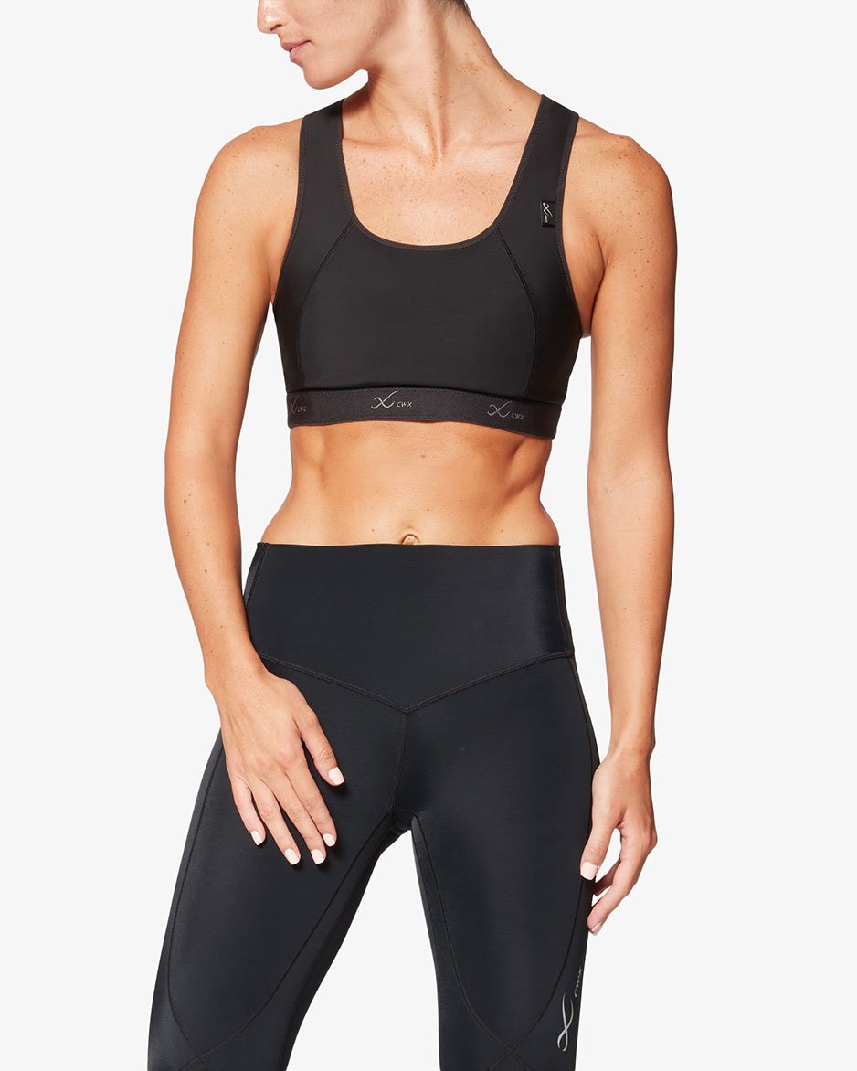 Only Play mesh double layer sports bra in black - part of a set