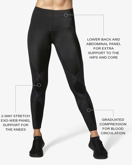  CW-X Women's Standard Stabilyx 2.0 Joint Support Compression  Tight, Black/Gradient Hydro : Clothing, Shoes & Jewelry