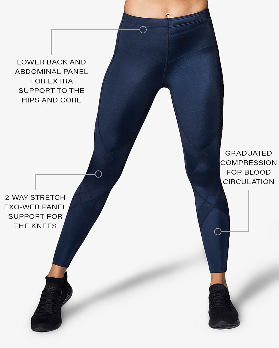 CW-X Women's Stabilyx Compression Tights - Joint Support Leggings For Running, Yoga, Workout & Recovery