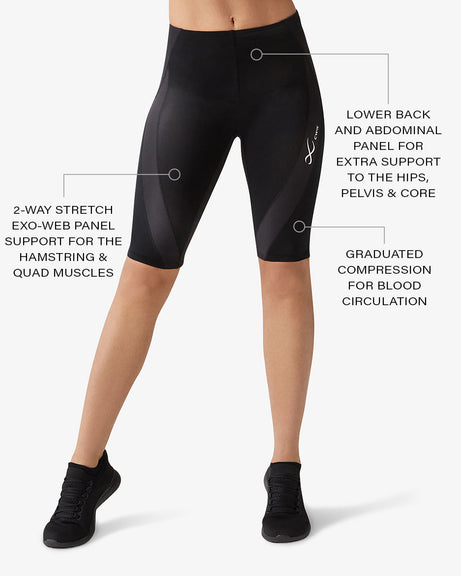 Endurance Generator Joint & Muscle Support Compression Shorts - Women's  Black