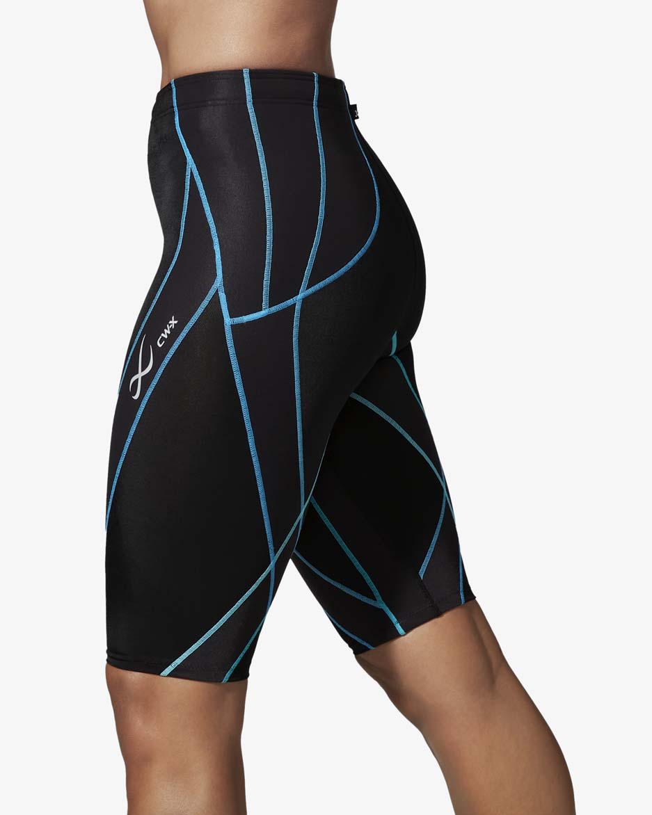 Endurance Generator Joint & Muscle Support Compression Shorts - Women's  Black/Cyan