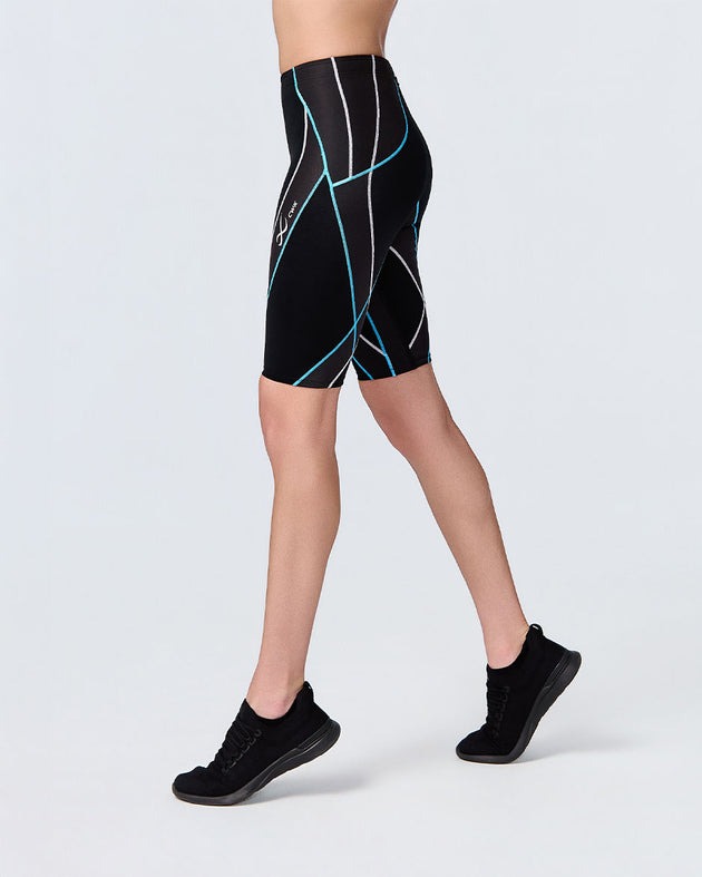 Endurance Generator Joint & Muscle Support Compression Short: Women's Black/Glacier