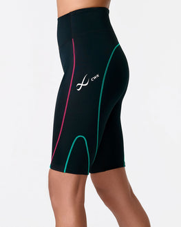 Stabilyx 3.0 Joint Support Compression Short: Women's Black/Teal Aura