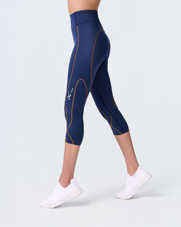 Stabilyx 3.0 Joint Support 3/4 Compression Tight: Women's True Navy/Amber