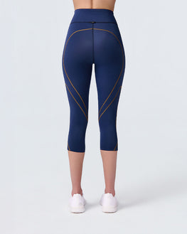 Stabilyx 3.0 Joint Support 3/4 Compression Tight: Women's True Navy/Amber
