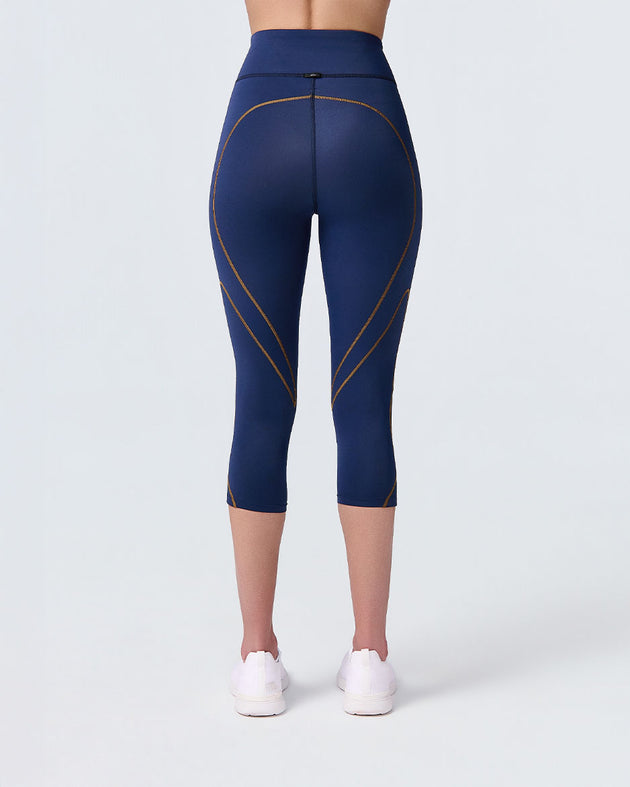Stabilyx 3.0 Joint Support 3/4 Compression Tight: Women's True Navy/Amber