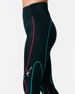 Stabilyx 3.0 Joint Support 3/4 Compression Tight: Women's Black/Teal Aura