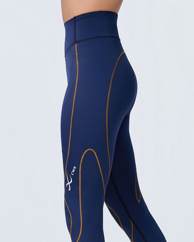 Stabilyx® 3.0 Joint Support Compression Tight: Women's True Navy/Amber