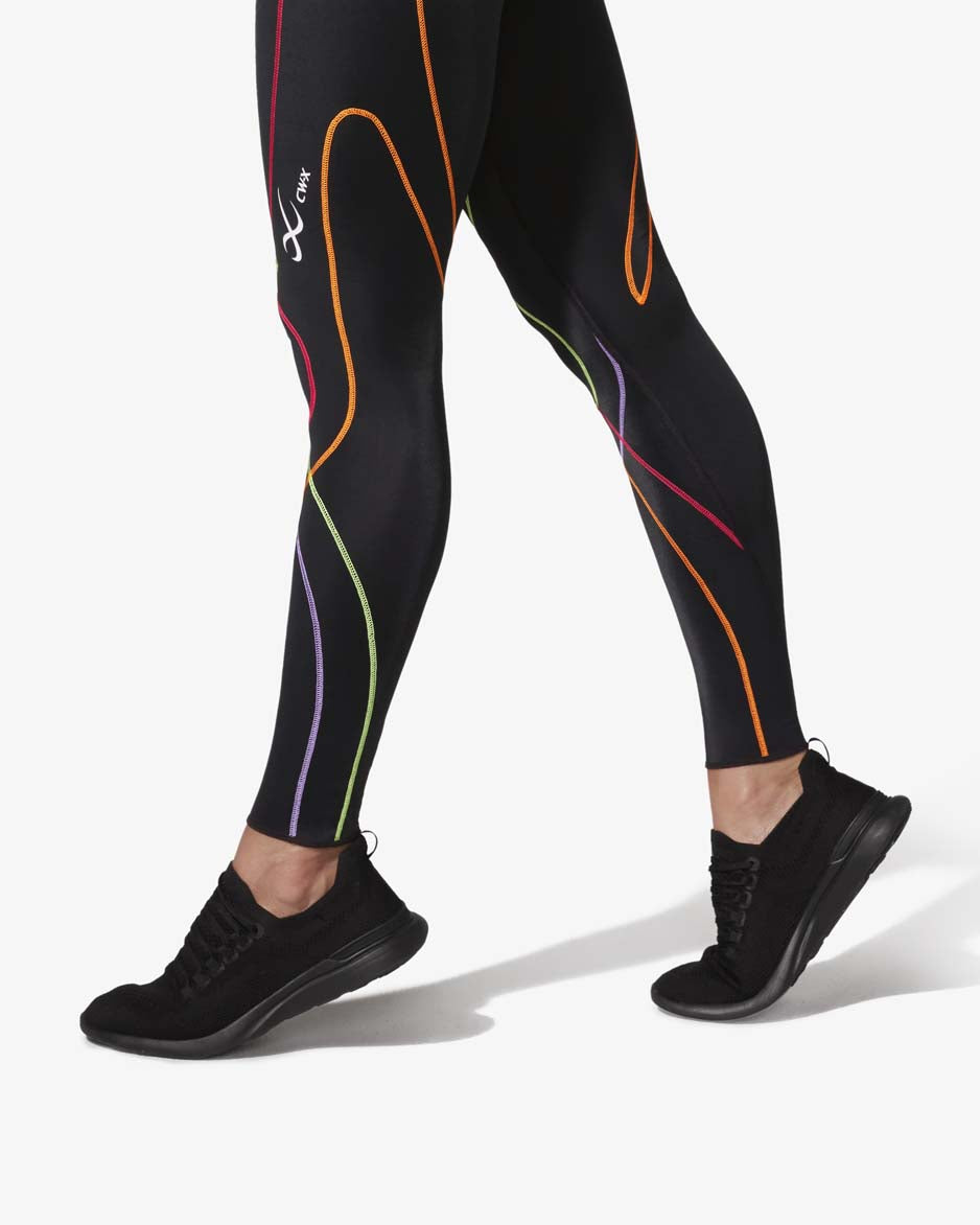 CW-X Men's Stabilyx 3/4 Compression Tights - Joint Support Capris For Running & Recovery