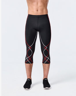 Stabilyx Joint Support 3/4 Compression Tight: Men's Black/Icon Red
