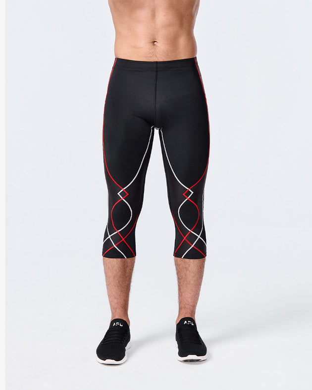 Stabilyx Joint Support 3/4 Compression Tight: Men's Black/Icon Red