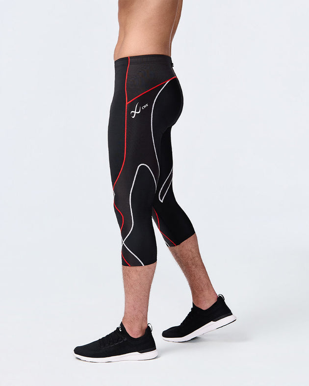 Stabilyx Joint Support 3/4 Compression Tight: Men's Black/Icon Red