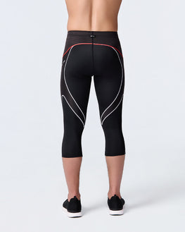 Stabilyx Joint Support 3/4 Compression Tight: Men's Black/Icon Red