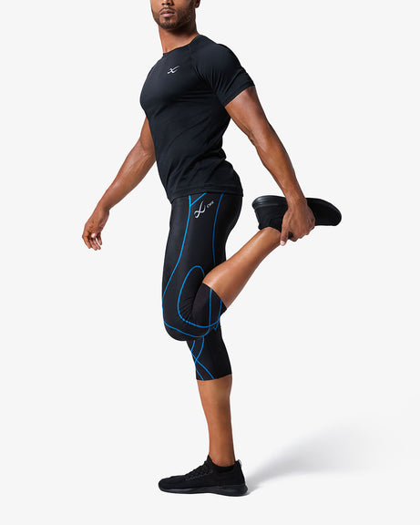 CW-X Stabilyx Tights スタビライクス メンズS 新品タグ付き Stabilyx Joint Support 3/4 Compression Tight - Men's Black