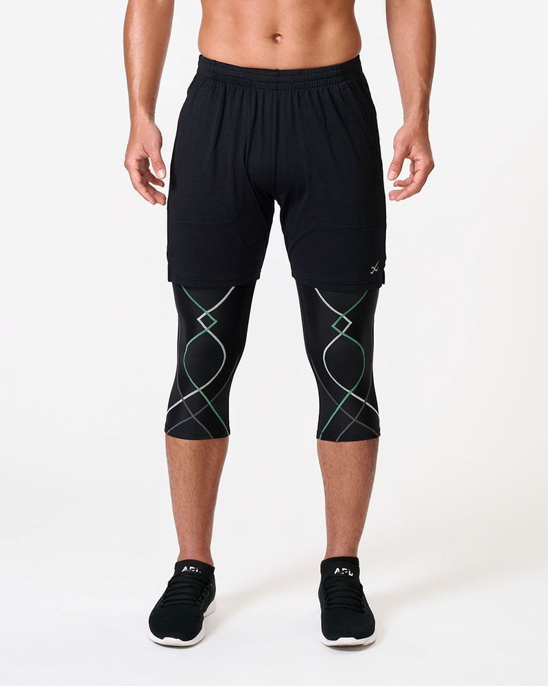 Stabilyx Joint Support 3/4 Compression Tights For Men - Black