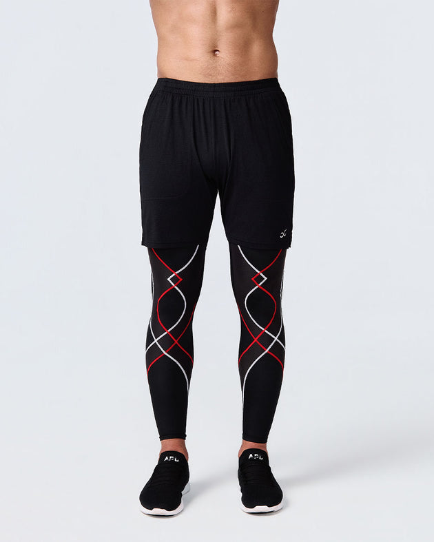 Stabilyx Joint Support Compression Tight: Men's Black/Icon Red