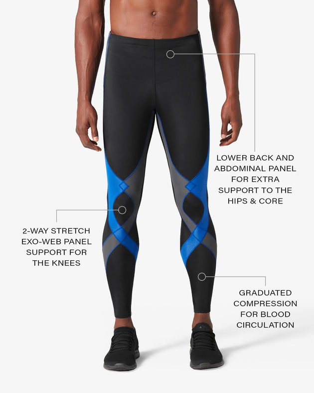 EXIO Mens Compression Baselayer Pants Cool Dry Running Tights Leggings  EX-P06