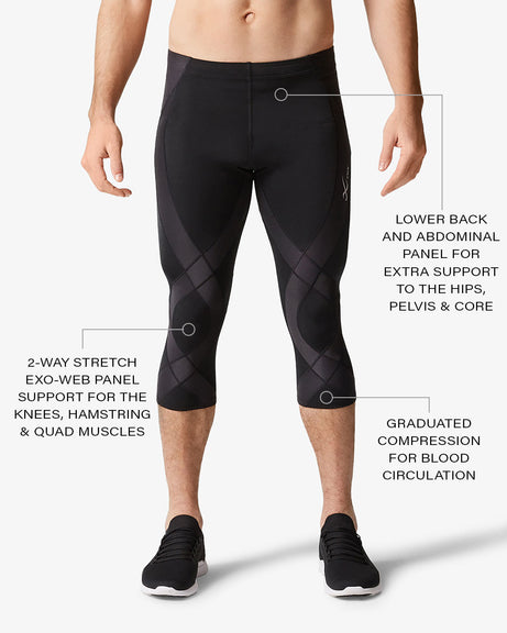 Endurance Generator Insulator Joint & Muscle Support 3/4 Compression Tight  - Men's Black