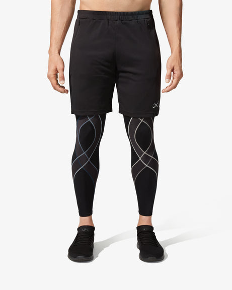Endurance Generator Joint & Muscle Support Compression Tight: Black/Dark  Grey