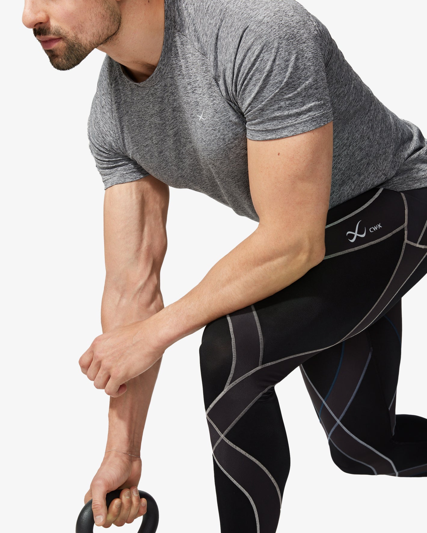 Men's Running Compression Leggings Pants Sexy Nylon Fitness Shape