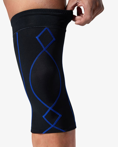 Stabilyx Knee Compression Sleeve - Men's Black & Blue | CW-X