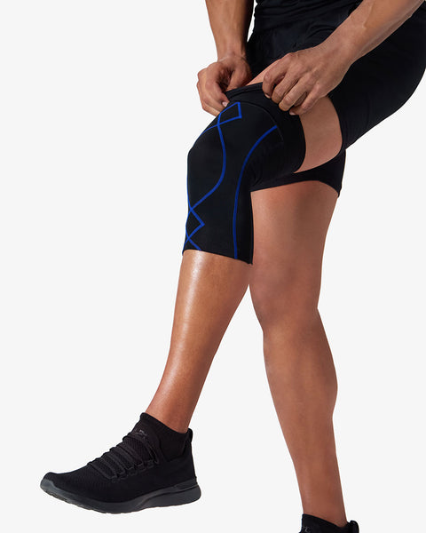 Stabilyx Knee Compression Sleeve - Men's Black & Blue | CW-X