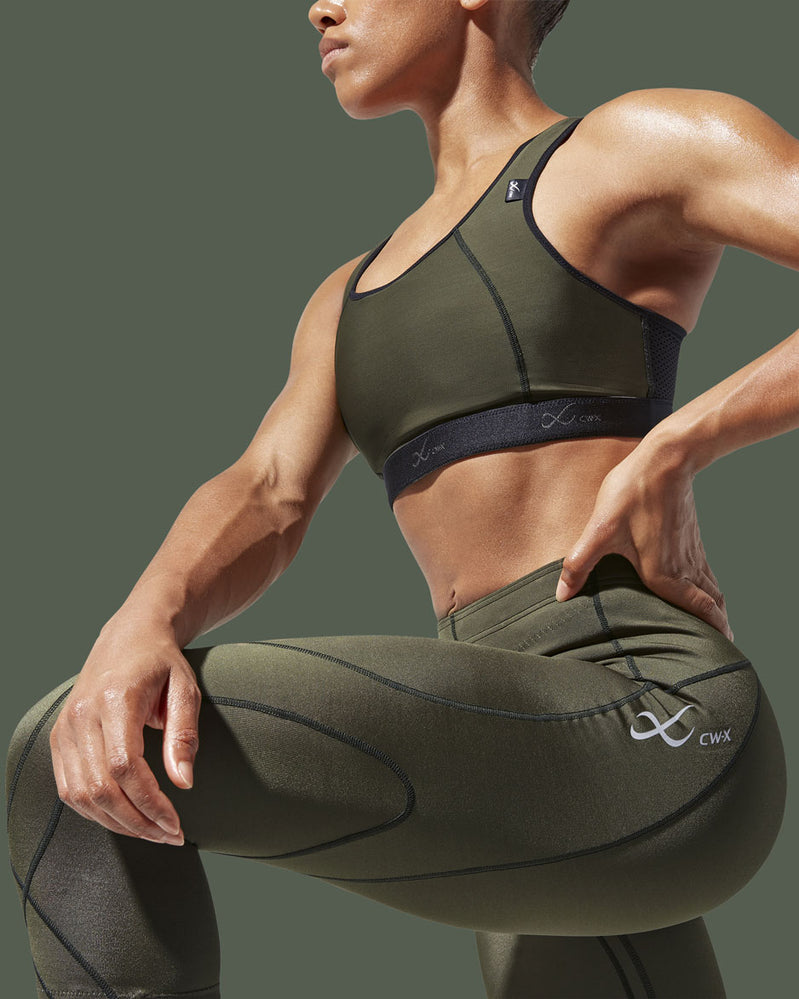 健康アクセサリー CLEMITA athlete Stabilyx Joint Support 3/4 Compression Tight - Women's Forest