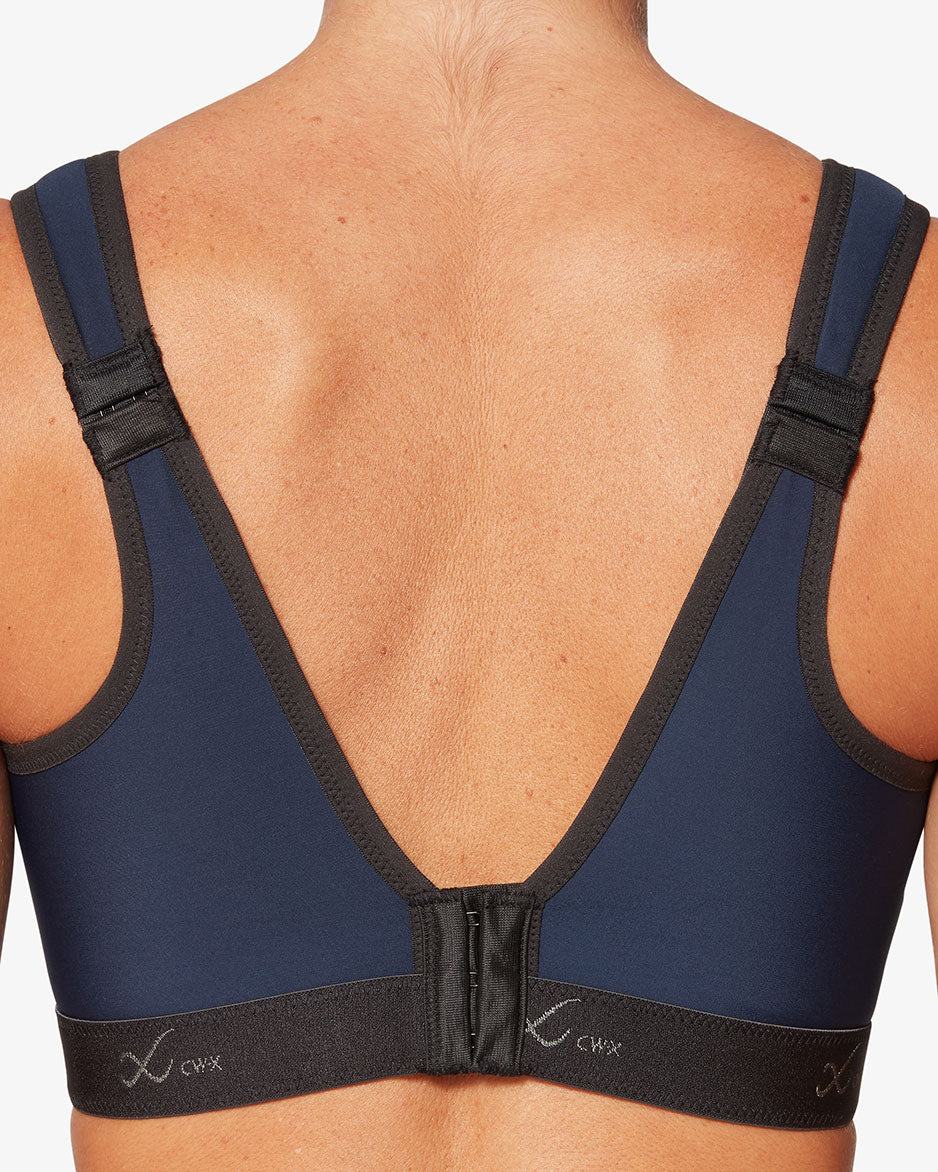 Back irregular sports bra shockproof, navel exposed and sports