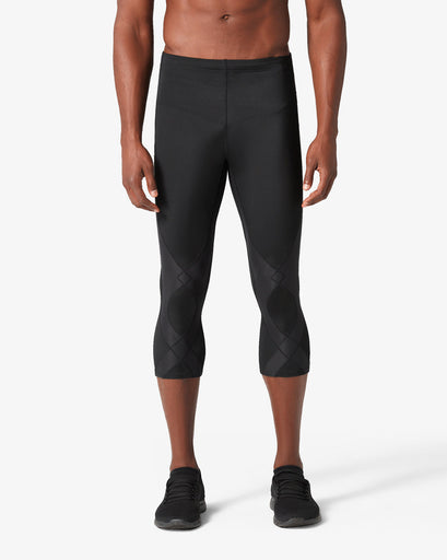  CW-X Men's Stabilyx Joint Support 3/4 Compression Tight,  Black/Deep Lake, Small : Clothing, Shoes & Jewelry